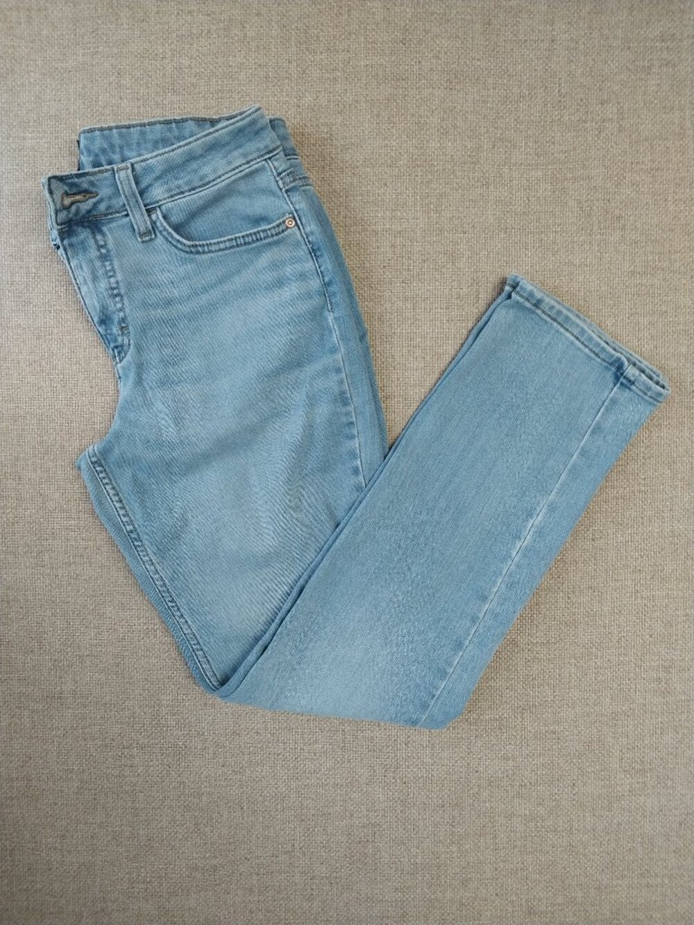 Lee Women’s Straight Leg Soft Denim Jeans Light Wash Blue Casual Classic Size 6M